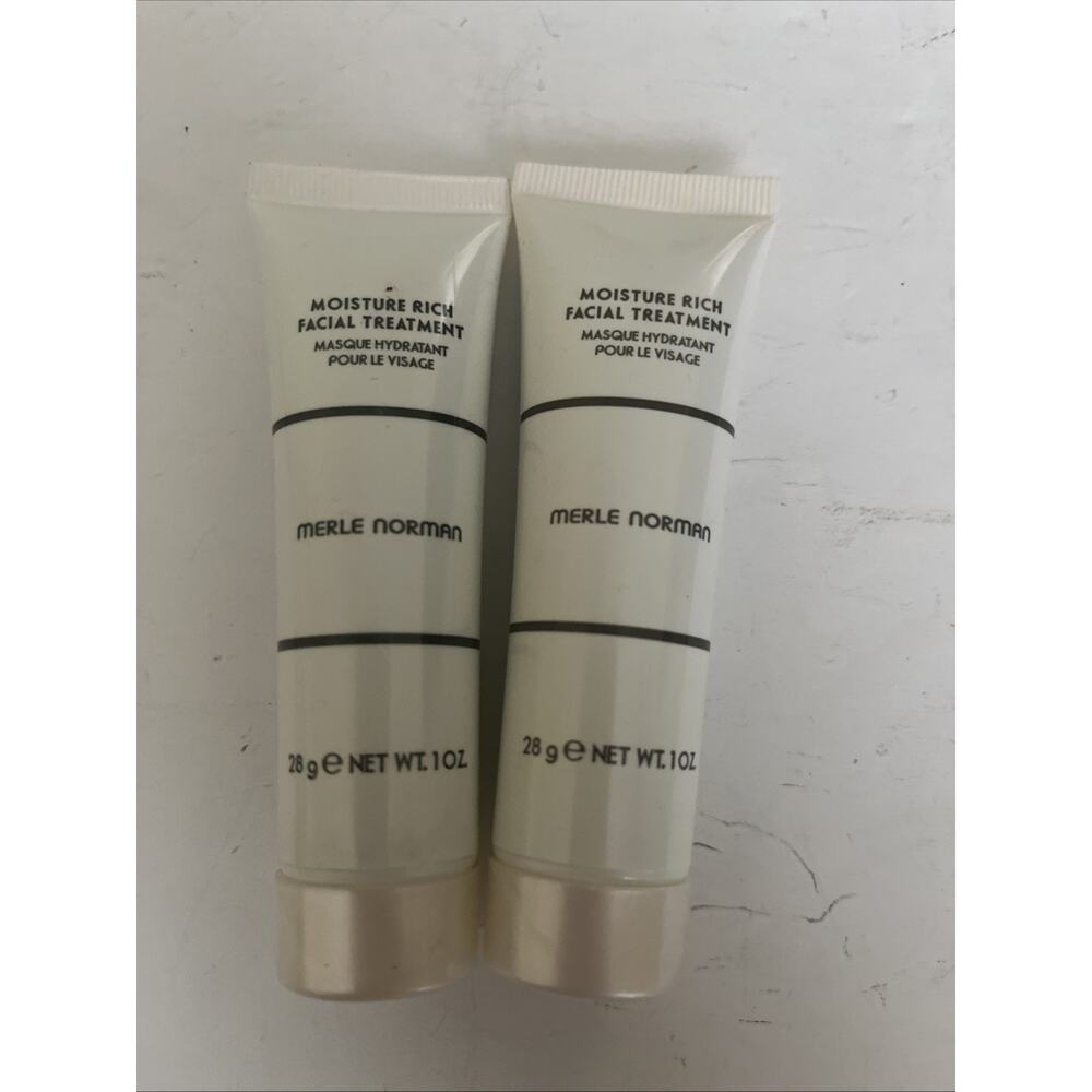 (2) Merle Norman Moisture Rich Facial Treatment 1oz